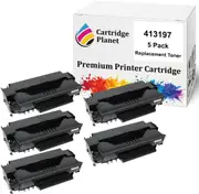 5 Pack Compatible Toner Cartridge for Ricoh 413197 TYPE-SP1000S (4,000 Pages) for Lanier Ricoh Aficio SP 1000SF FAX1140L