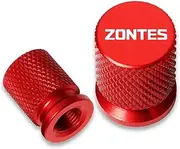 VLOZDJOF Motorcycle Accessories Wheel Tire Valve Cap Tyre Stem Cover Compatible with Zontes 703RR 703F 368G 368M 368D 368E 250S 250R 310T 310VX GK350(Red)