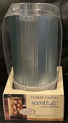 YANKEE CANDLE ScentLight Fragrance Diffuser Cordless LIGHTS RARE 2011 SILVER NIB