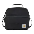 12 Can Two Compartment Lunch Box | Durable, One Size Large Lunchbox (Black)