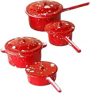 Decorative Miniature Pots Miniature Stovetop Cookware Set Mini Kitchen Accessories