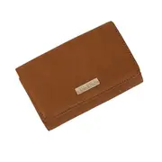 Tosca Women's/Ladie's Card/Cash Holder Multi Slot Wallet Purse 15x4x9cm - Tan