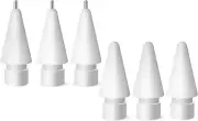 Paiholy Upgraded 6 Pack Pencil Tips for Apple Pencil, No Wear Out Fine Point