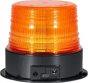 Led Strobe Light, Wireless Amber Emergency Magnetic Flashing Warning Beacon for Truck Vehicle with 12-24v Cigarette Lighter Plug