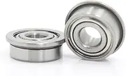 TKTGNVNZKA MF104ZZ Flange Bearing 4x10x4 Mm ABEC-1 (10 PCS) Miniature Flanged MF104 Z ZZ Ball Bearings