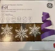 GE Snowflake 8 Sparkling White Snowflake LED Lights WEDDINGS, PARTIES, CHRISTMAS