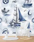 Nautical Nursery Wallpaper Sticker Pirate Ship Nursery Nautical Wallpaper Decal