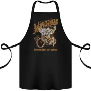 Freedom Has Two Wheels Motorcycle Biker Cotton Apron 100% Organic