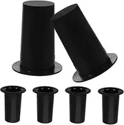 Kisangel 6pcs Sturdy Microphone Base Mic Stand Holder for Desktop Wear Resistant and Non Slip for Live Streaming Recording and Karaoke Use