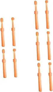 SEWOART 10 Pcs Silicone Toddler Toothbrush Set Teething Brush for Infants Gentle Oral Care Set with Tongue Scraper Storage Box