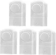 Vaguelly 5pcs Door Security Alarm System Loud Window Chime Sensor for Home Office Easy Install Compact Design Reliable Property Protection Battery Operated Included