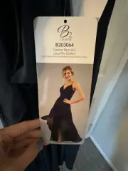 Halter Formal Dress, Cayman Blue, Size 14, NWT, B2 Jasmine (B203064)