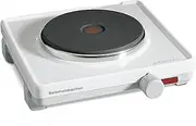 [Rommelsbacher] AK 1580 Automatic Single Cooking Plate - Enamelled Housing White Cast Iron Plate 145 mm - 1500 Watt