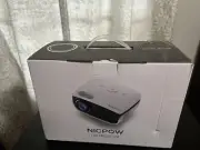 Nicpow RD850 Led Projection Portable 50 Watts 1080p Mini LED Projector + Screen