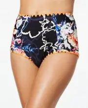 NWT RACHEL Rachel Roy Highwaist Hipster cut Bikini Bottom Medium yau1322R