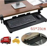 Underdesk Keyboard Tray Drawer Pull Out Office Table Computer Under Desk Holder