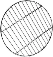 Abaodam Round BBQ Grill Mesh Durable Non Stick Outdoor Cooking Tool for Fish Shrimp Meat Prevents Food Falling for Home and Camping BBQ