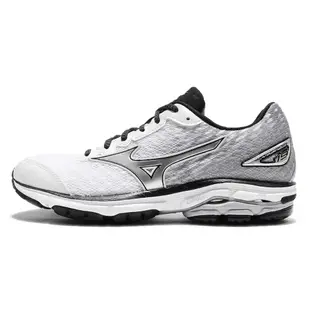 Mizuno 慢跑鞋 Wave Rider 19 W 女鞋 白 銀灰 路跑 運動鞋 J1GD1603-07