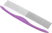 FONDOTIN Pet Grooming Comb Lustrous Sheen Grooming Comb Universal Comb Dog Steel Comb Pig Dog Costume Small Grooming Kit for Dogs Universal Pet Comb Cat Grooming Comb Dog Comb Purple