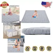 Versatile 100% Cotton Muslin Play Mat - Soft, Machine Washable, Non-Slip