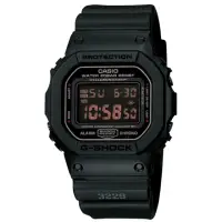 在飛比找momo購物網優惠-【CASIO 卡西歐】G-SHOCK系列 軍事風格炫黑方形電