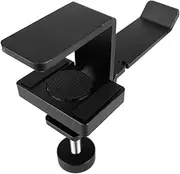 GLEAVI Headphone Stand Headsets Head Phones Desktop Stand Headphones Earphones Headphone Hanger Under Desk Hook for Headset Headphone Rack Headset Stand Clamp Black Aluminum Alloy