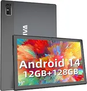 2025 Latest Tablet, 10.1" Android Tablet with Octa-core Processor 12GB RAM 128GB ROM 1TB Expand, 1280x800 HD IPS Touchscreen, Split Screen, Wi-Fi 5, BT 5.0, Dual Camera, 10000mAh, Google Tablets