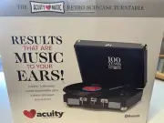 NEW ACUITYMATIC 3 SPEED RETRO SUITCASE TURNTABLE-BLUETOOTH
