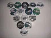 15 Philadelphia Eagles flat back buttons or pin badge cabochons embellish magnet