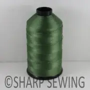DK GREEN BRIGHT 8OZ N45 2800 YRDS CONE 69 BONDED NYLON THREAD SEW LEATHER CANVAS
