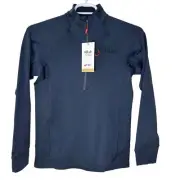 RAB Nexus Men's Small 1/2 Zip Wool Blend Steel Gray Pullover Hiking Outdoor NWT