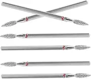 MUSISALY High-efficiency Nail Drill Bits Set 6pcs for Cuticle Removal Nail Polishing Professional Manicure Tools