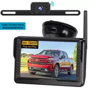 5" Wireless in Monitor Night View Car Rear View Kit HD IR 170° Reversing Camera