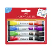 [Faber Castell] Faber-Castell Whiteboard Markers with Magnetic Eraser Caps