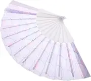 Unique Vintage Style Hand Fan Oxford Cloth Folding Fan for Dance Decor and Cooling