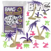 BMC Alien Jungle Martian Creatures Palm Trees Bushes Set