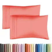 King Pillow Cases Set of 2 - Ultra Soft Hotel Quality Pillowcase Covers - Lux...