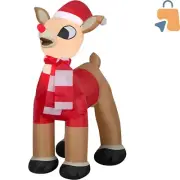42-Inch Inflatable Rudolph the Red-Nosed Reindeer for Festive Christmas Fun