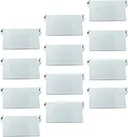 SEWACC 12pcs Plastic Blinds Bottom Plates for Vertical Blind Bottom Plate Replacement Parts Fits for 89mm Blind Slats Easy Install for Living Room Bedroom Bathroom