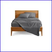 Deep Pocket King Sheet Set - 1800 Thread Count Ultra-Soft Microfiber Grey