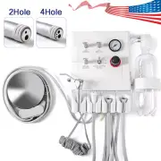 Portable Dental Turbine Unit with Weak Suction fit for Air Compressor 2/4Holes
