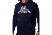 5 x Mens Kappa Logo Tairiti Hooded Sweater 922 Pullover Hoodie Blue/Grey