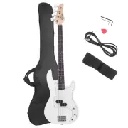 Electric Bass Guitar Full Size 4 String Rosewood Basswood Fire Style Exquisit...