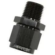 Aeroflow Male NPT to Female AN Straight Fitting 1/2" to -12AN, AF916-12-08BLK