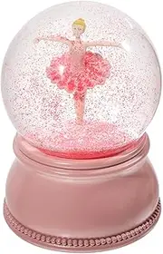 Mingfuxin Ballerina Snow Globes for Girls - Rotating Musical Water Globe, Kids Snow Globes, Christmas Music Snowglobes for Kids, Ballet Recital Gifts for Girls, Daughter, Granddaughter