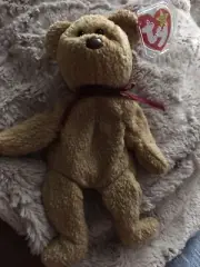 Ty Beanie Baby EXTREMELY RARE ‘Curly' Retired Bear with MANY Errors