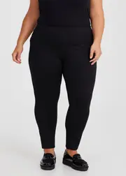 [TS] Taking Shape Petite Ponte Willow Slim Leg Pant Size 30 in Black - Plus Size Women's Petite Plus Black