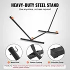 Double Hammock with Stand Detachable Pillow Portable Carry Bag For Outdoor Use