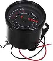 HORIALENCE Motorcycle Tachometer Gauge with LED Backlight Speedometer for Single Cylinder Engines Robust Construction for Easy Modification and Versatile Compatibility