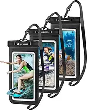 Universal Waterproof Phone Pouch 3 Pack, IPX8 Phone Water Protector Pouch Case Bag Lanyard Compatible iPhone 14 13 12 Pro Max Samsung Galaxy S22, Waterproof Phone Holder Protector Beach Swimming-2
